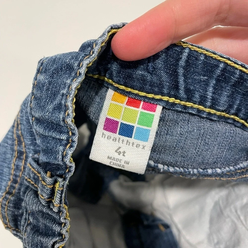 VINTAGE HEALTH TEX Denim Shorts with Floral Embroidery